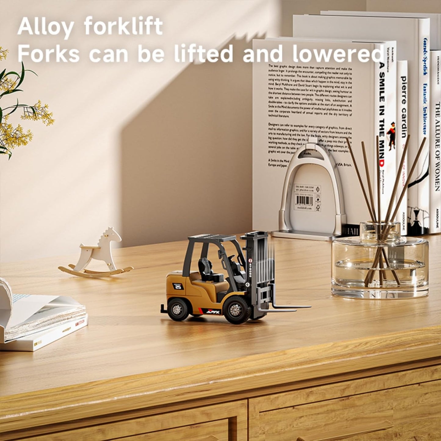🚜 1:64 Premium Alloy Mini RC Construction Set – Forklift, Excavator & Dump Truck