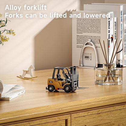 🚜 1:64 Premium Alloy Mini RC Construction Set – Forklift, Excavator & Dump Truck