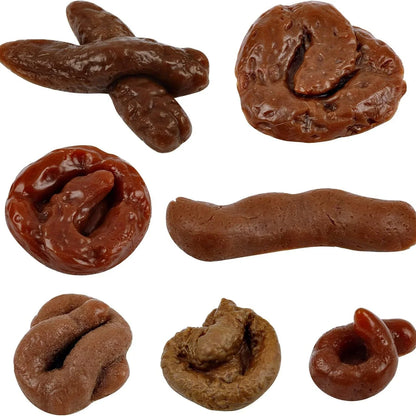 😂💩7-Piece Realistic Fake Poop Prank Set – Funny Gag Gift