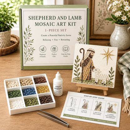 Nativity Sea Glass Art Kit – Beginner-Friendly ✨