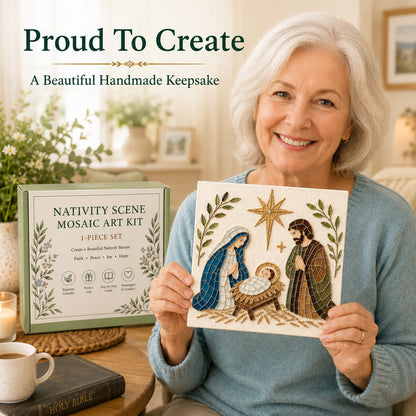 Nativity Sea Glass Art Kit – Beginner-Friendly ✨