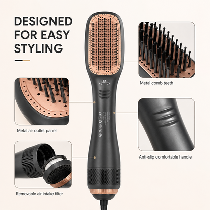 One-Step Hair Dryer & Styler Brush