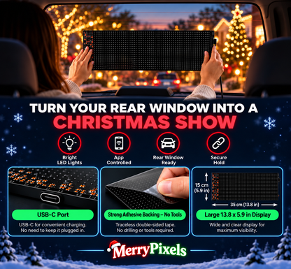 🚗 Smart LED Pixel Car Display