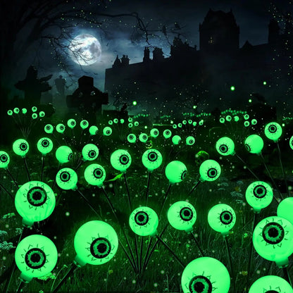 🎃Solar Halloween Eyeball Lights, 2 Pack 12 LED