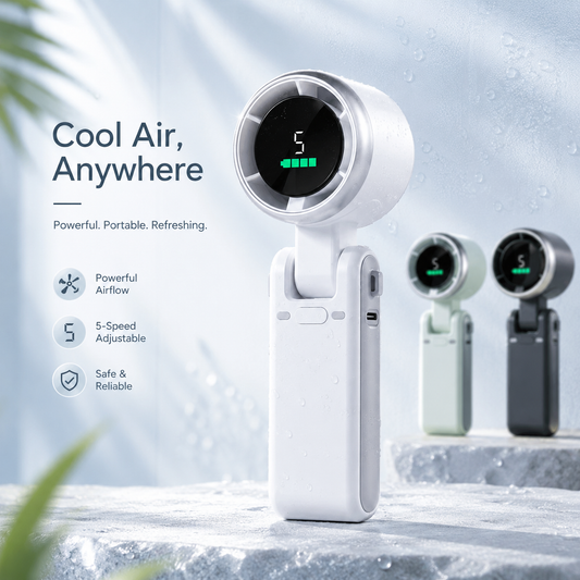 Foldable High-Speed Turbo Handheld Fan