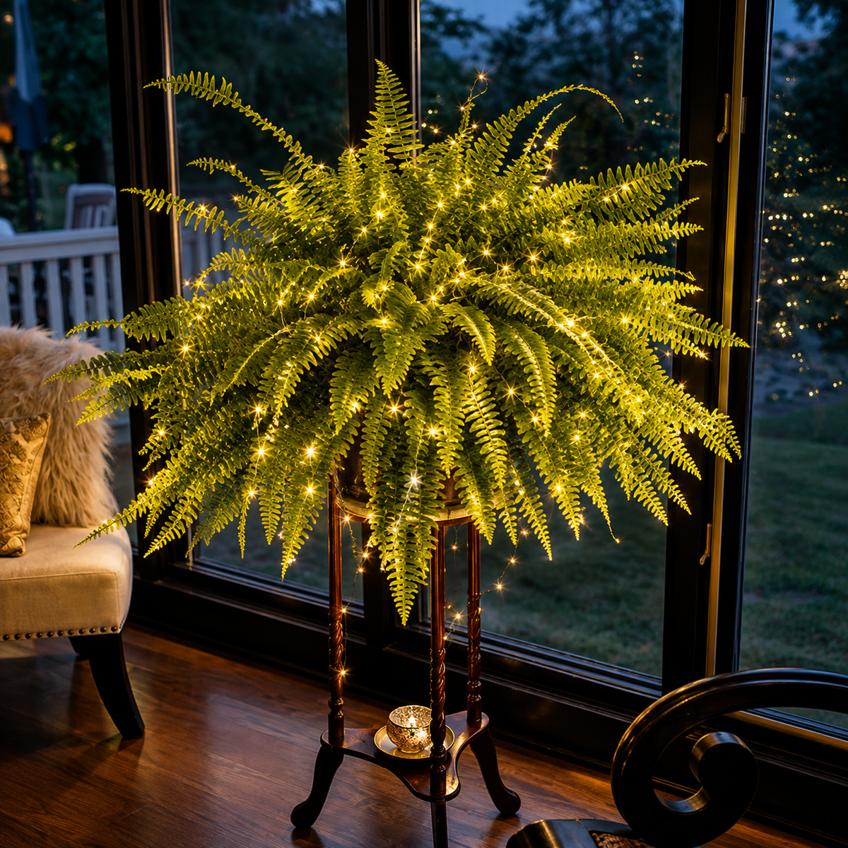 💛Glowing Boston Ferns – 🌿 Zero Watering, Zero Maintenance