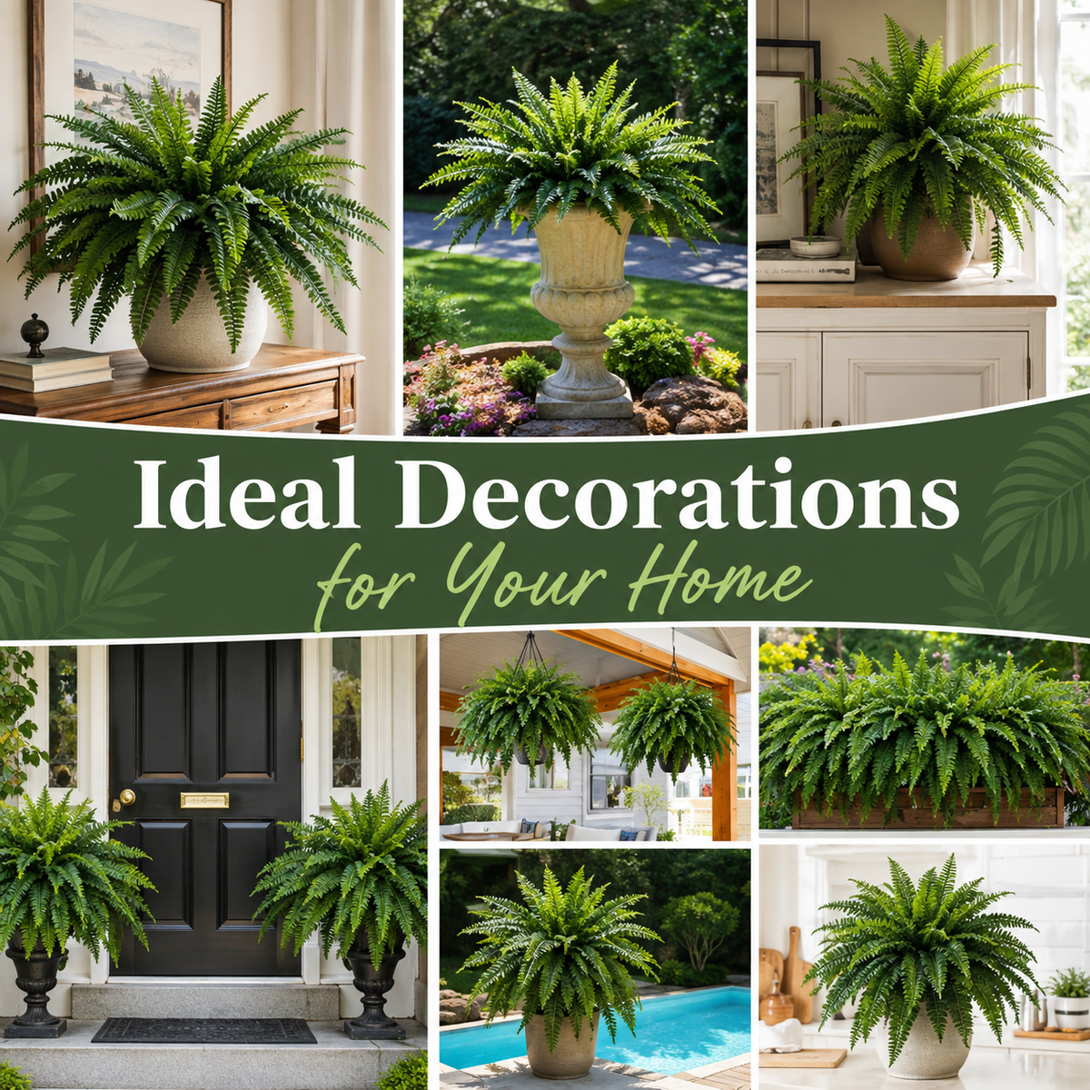 💛Glowing Boston Ferns – 🌿 Zero Watering, Zero Maintenance
