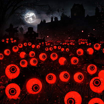 🎃Solar Halloween Eyeball Lights, 2 Pack 12 LED