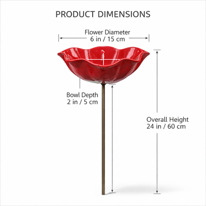 💖🎁2026 Mother's Day Gifts --🎁Handmade Metal Flower Garden Stake🐦