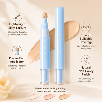 🔥Dual-Effect Concealer & Powder Foundation
