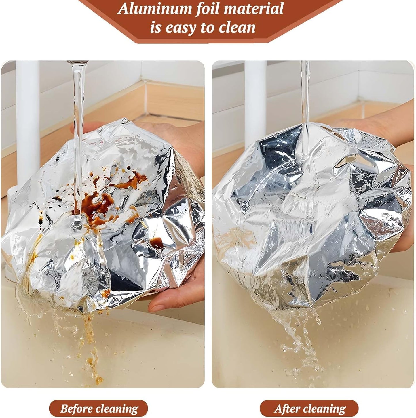 🍲 🔥 Home dining table & food container aluminum foil heat- retaining cover