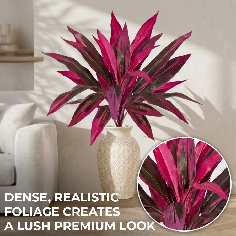 Artificial Boston Fern and Dragon Blood Tree Fake Plants
