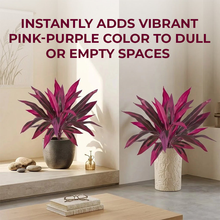 Artificial Boston Fern and Dragon Blood Tree Fake Plants