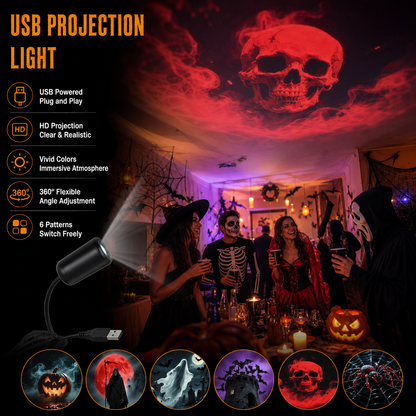 Plug‑and‑Play HD Holiday Projector, Multi‑Scene Projection Light for Christmas, Halloween & Faith‑Themed Decor