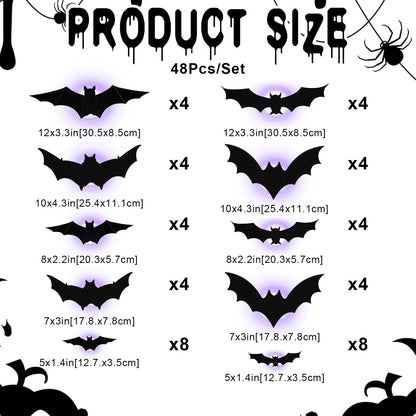 LED Glowing Bat Group