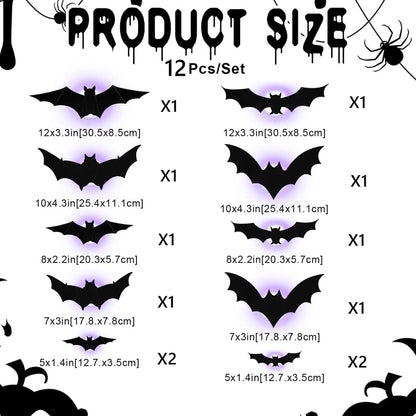 LED Glowing Bat Group