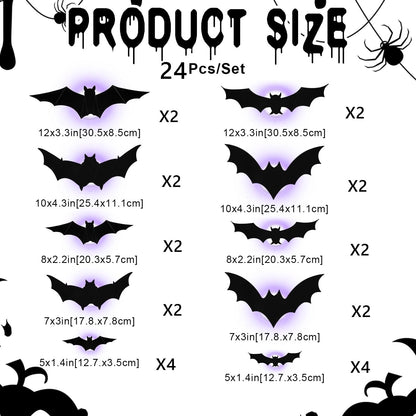 LED Glowing Bat Group
