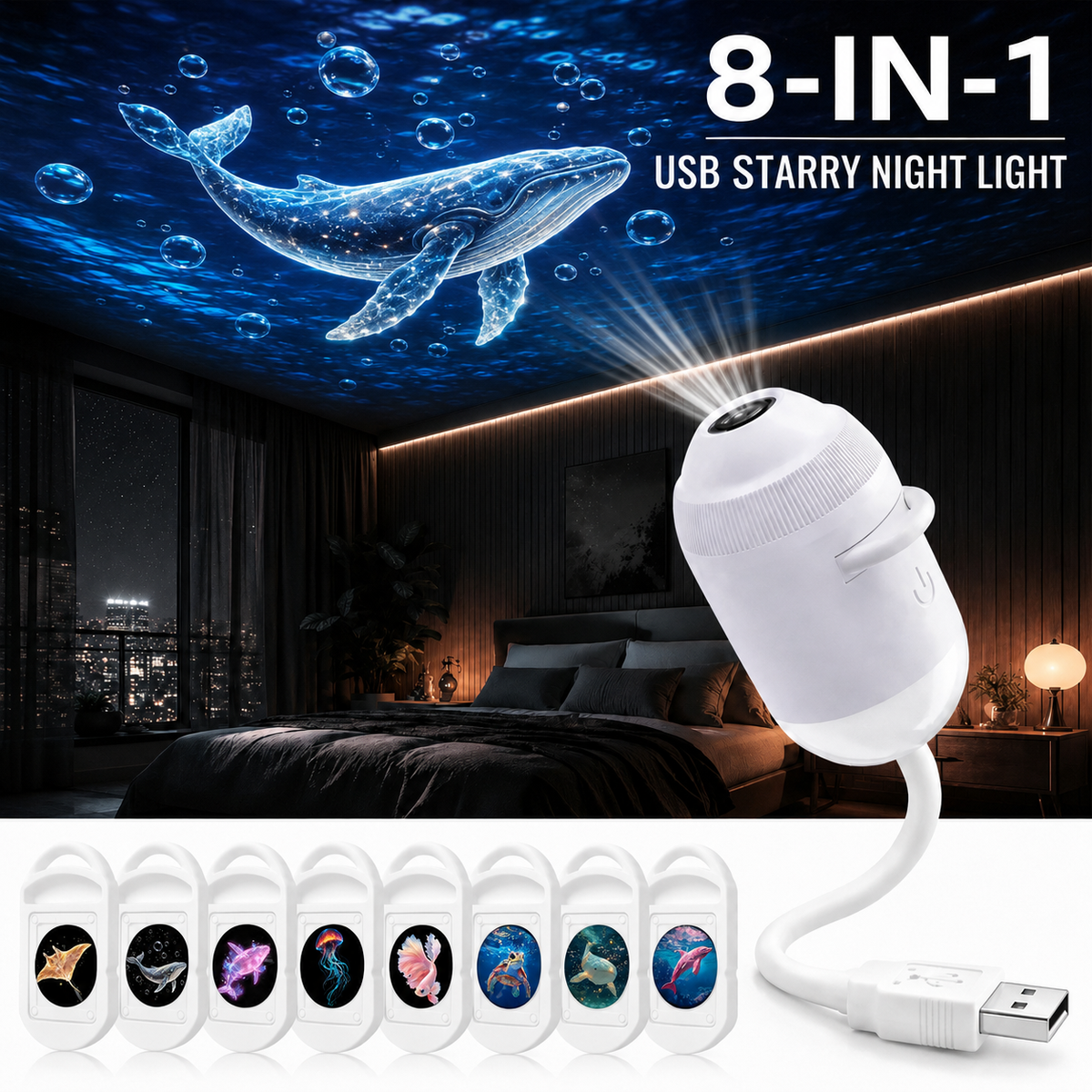 Plug-and-Play HD Star Projector