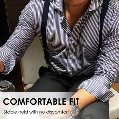 Men's X-Back Suspenders with Hook Clips
