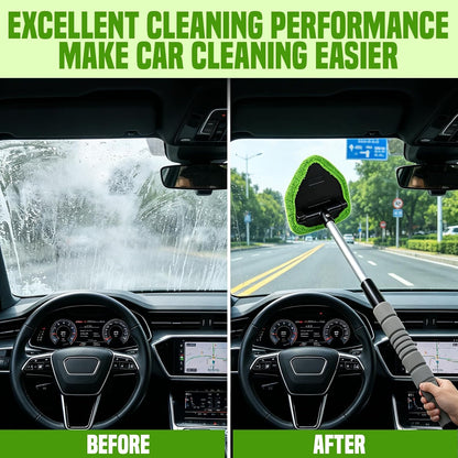 Windshield Cleaning Tool Set with Extendable Handle