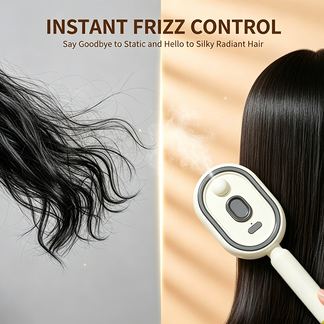 Electric Spray Air Cushion Massage Hair Comb – Anti-Tangle & Essential Oil Mist Brush
