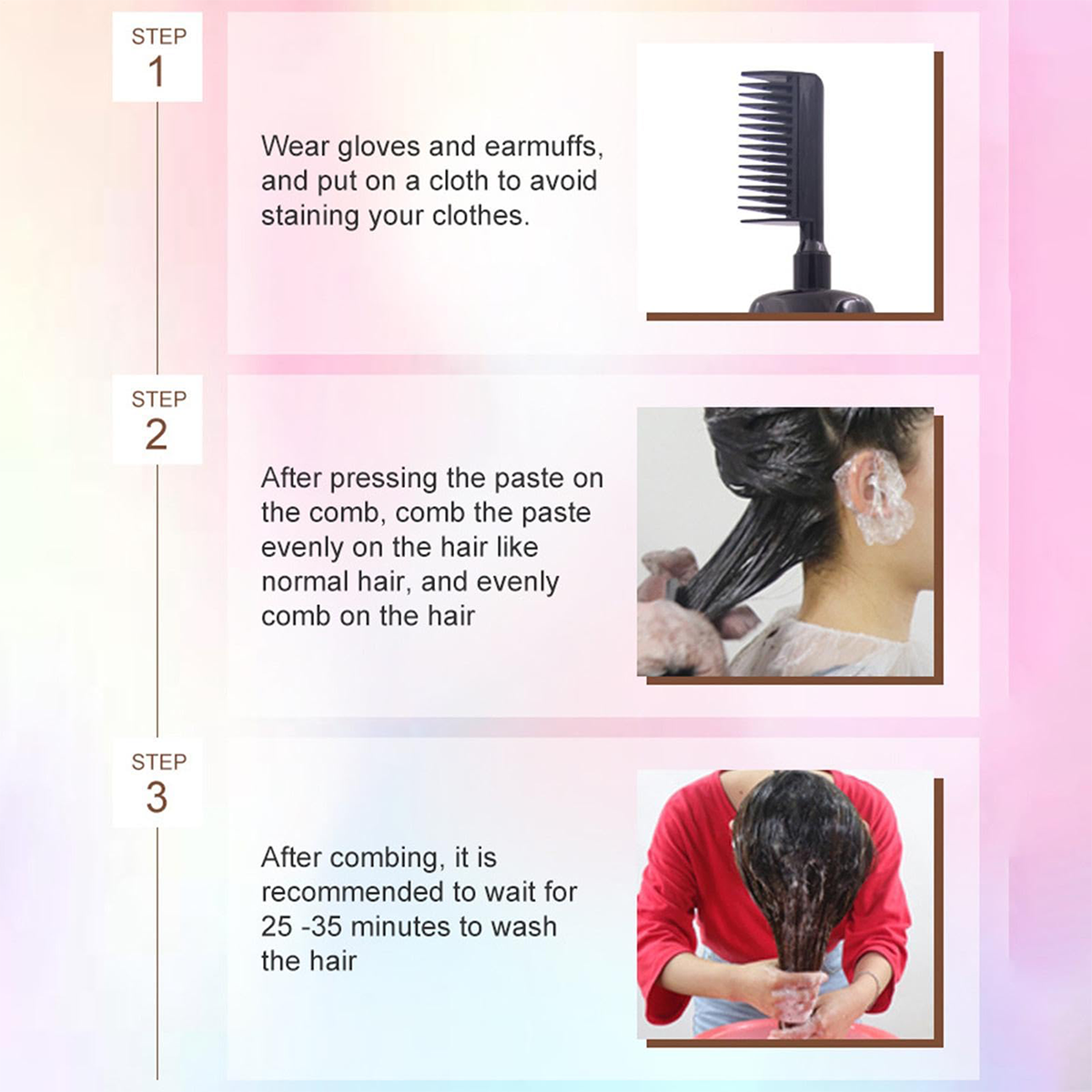Hair Dye Shampoo for Women Men Natural Hair Shampoo