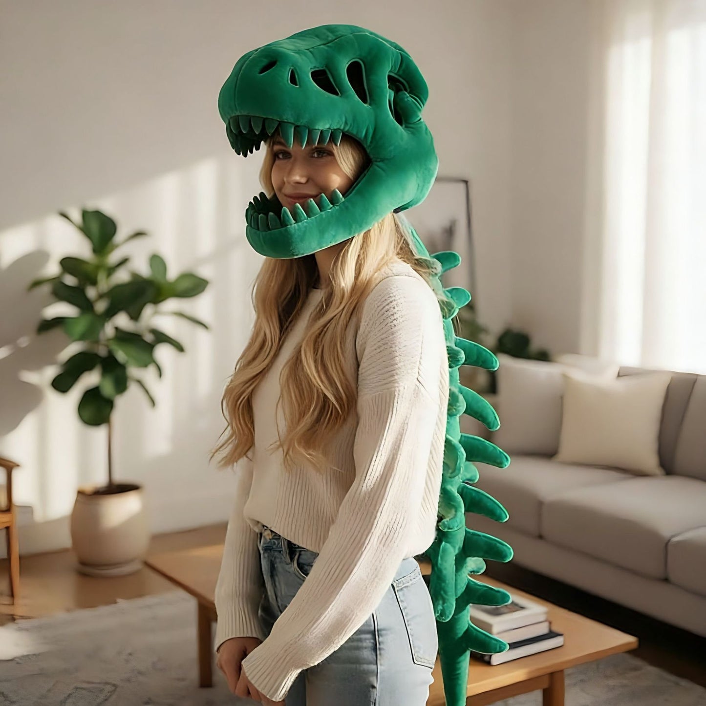Realistic Dinosaur Skeleton Costume Set