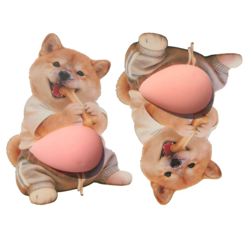 3D Dog & Cat Mochi Squishy Stickers – Stress Relief Toys