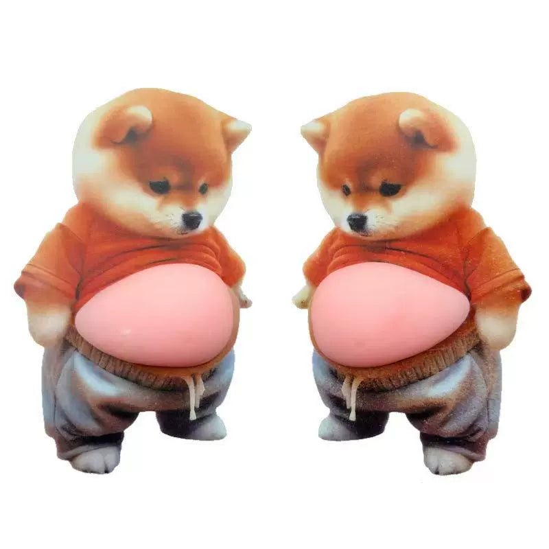 3D Dog & Cat Mochi Squishy Stickers – Stress Relief Toys