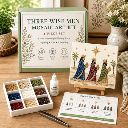 Nativity Sea Glass Art Kit – Beginner-Friendly ✨