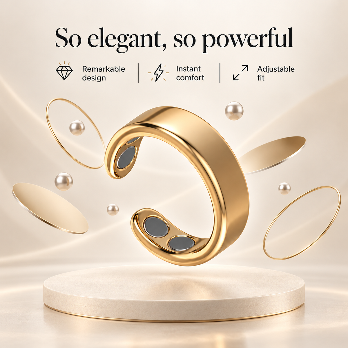 Acupressure Magnetic Ring for Daily Relaxation