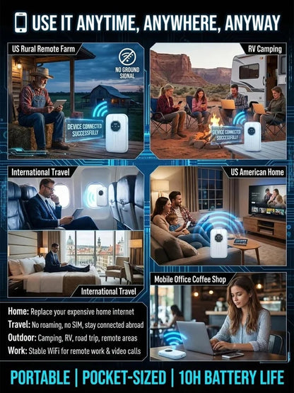 Boundless Portable Wi-Fi🛡️No SIM, No Contract, No Hidden Costs