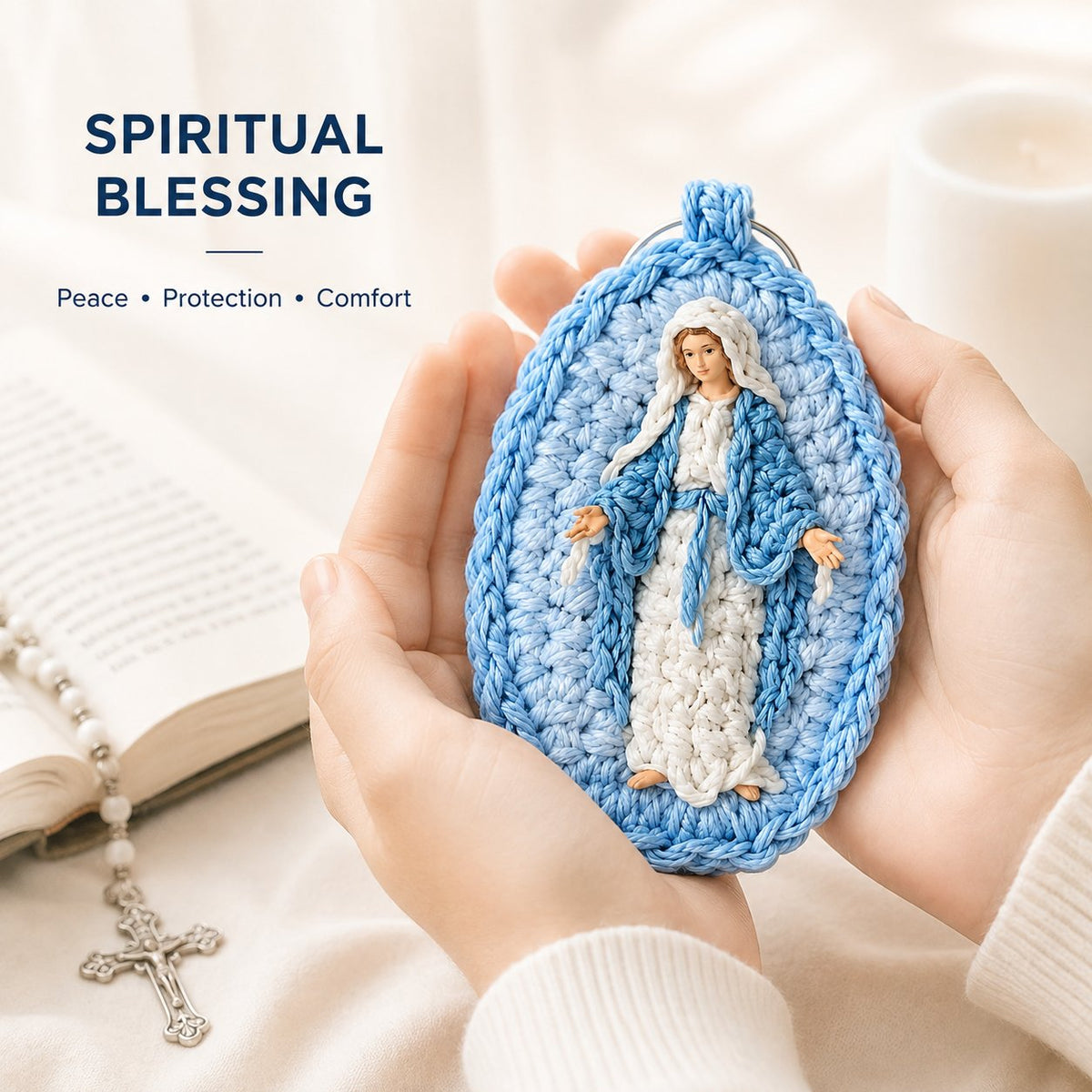 Handmade Crochet Keychain 🧵🙏
