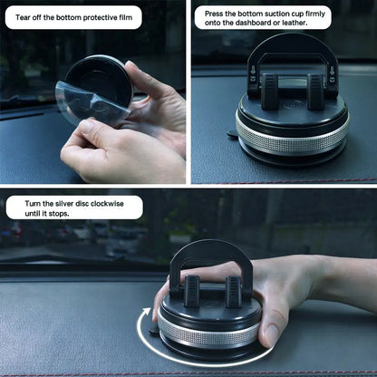 Car Phone Holder, 360° Rotatable Dashboard Mount for Navigation
