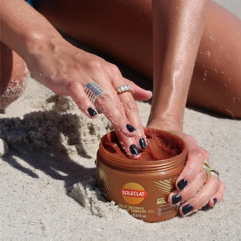 🔥Gold Shimmer Tanning Gel