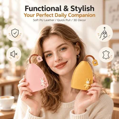 🔥Cute Cartoon Pull-Out Key Case