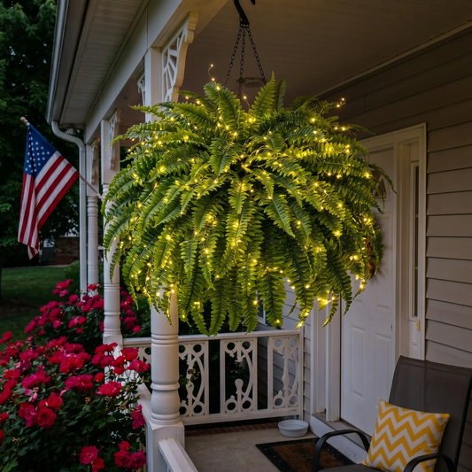💛Glowing Boston Ferns – 🌿 Zero Watering, Zero Maintenance
