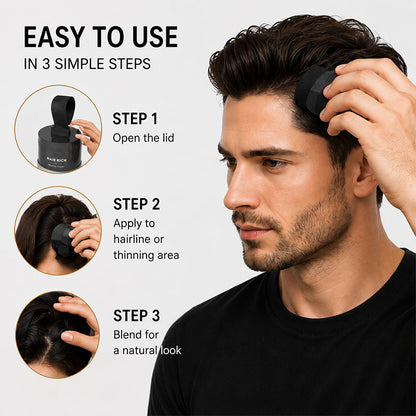 Men’s Hairline Powder for Root Touch Up & Volumizing Hair