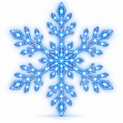 💙 Snowflake Christmas Decor Set, Blue & White Holiday Ornaments