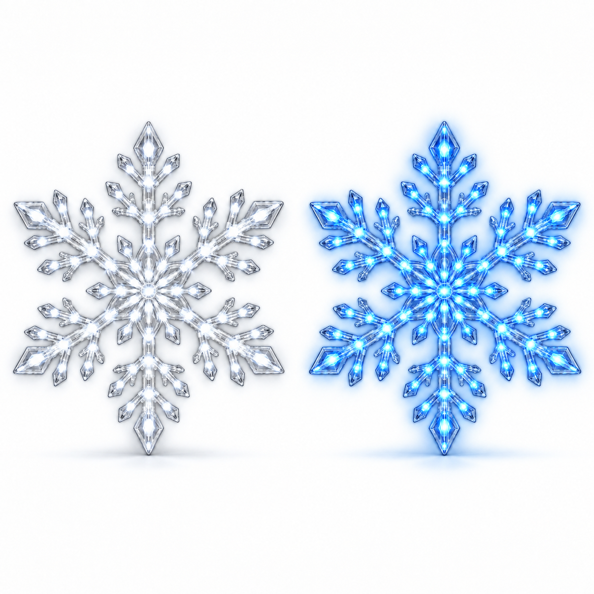 💙 Snowflake Christmas Decor Set, Blue & White Holiday Ornaments