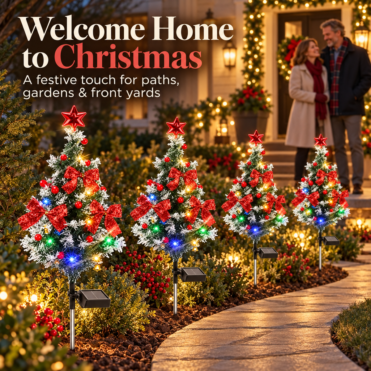🎄 Solar Christmas Tree Lights