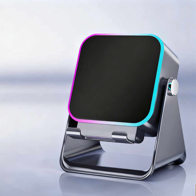 💎 5-in-1 Wireless Speaker Stand | Induction Audio, Phone Holder & Ambient Light