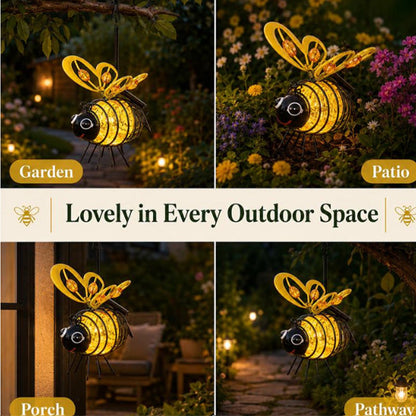 Solar Hanging Bee Garden Light