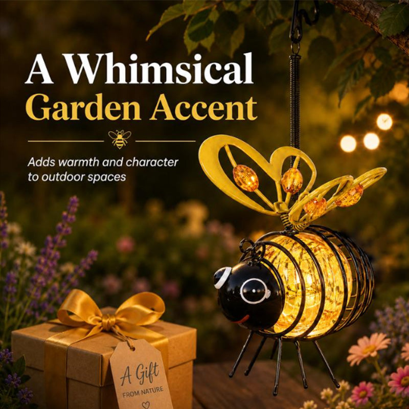 Solar Hanging Bee Garden Light